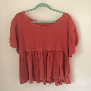 (Free People) peplum swing top